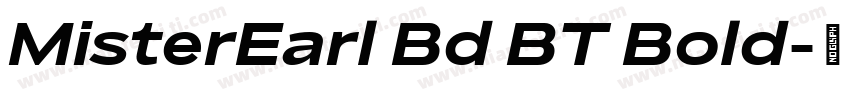 MisterEarl Bd BT Bold字体转换